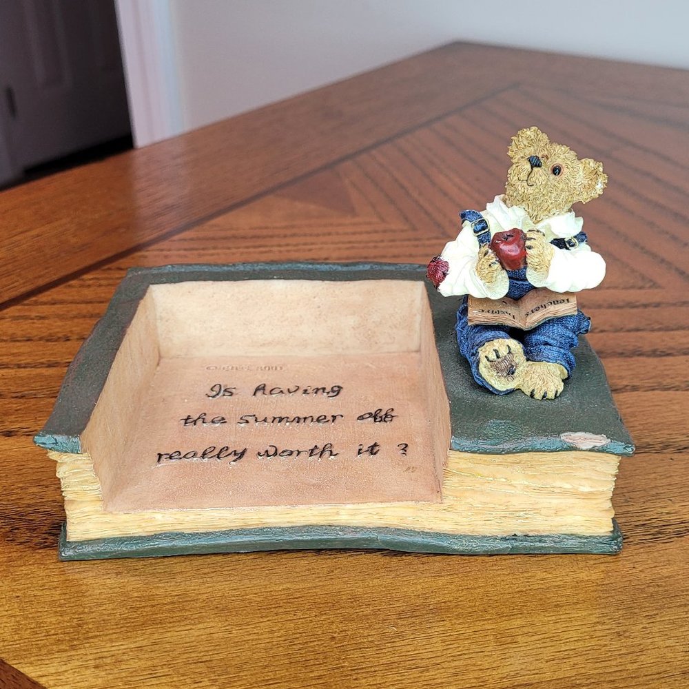 Boyds Bears Resin #4107 Notepad Holder "Make a Notation"